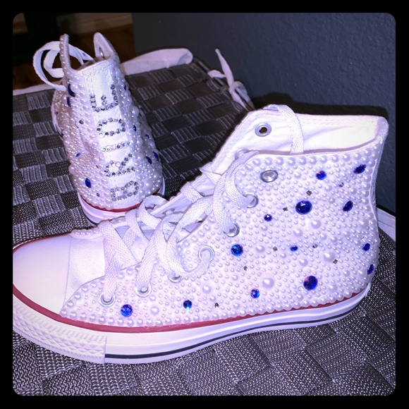 bedazzled tennis shoes